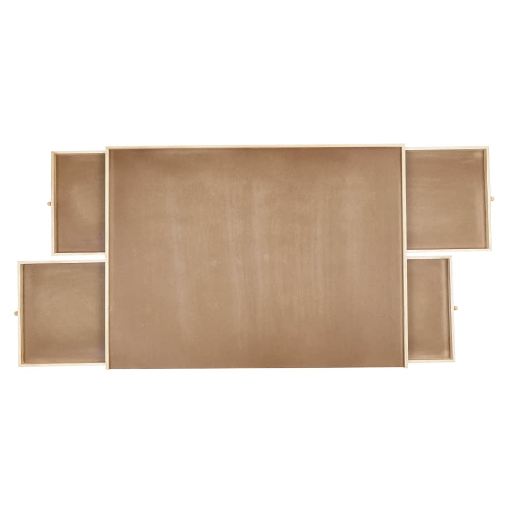 HI Puzzletisch mit 4 Schubladen aus Holz - Yekta