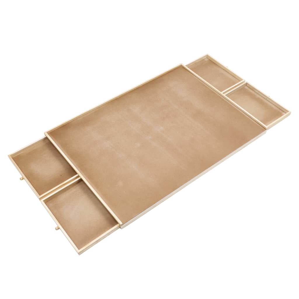 HI Puzzletisch mit 4 Schubladen aus Holz - Yekta