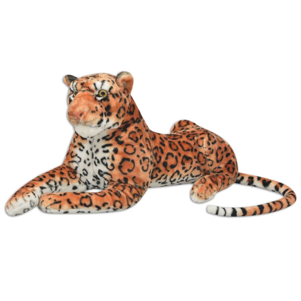 XXL Leopard Kuscheltier Plüsch Braun - Yekta