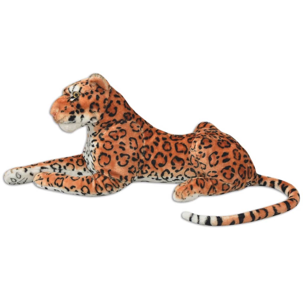 XXL Leopard Kuscheltier Plüsch Braun - Yekta