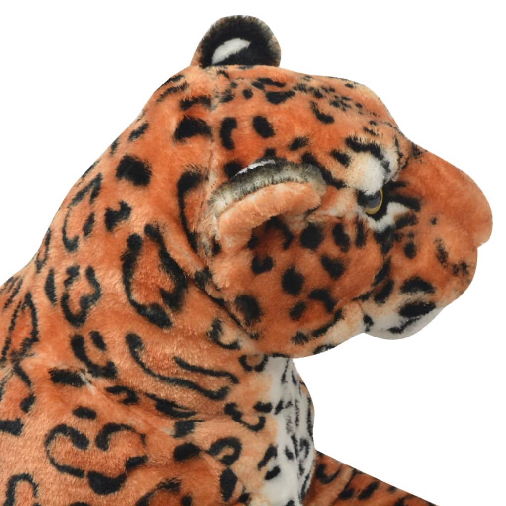 XXL Leopard Kuscheltier Plüsch Braun - Yekta