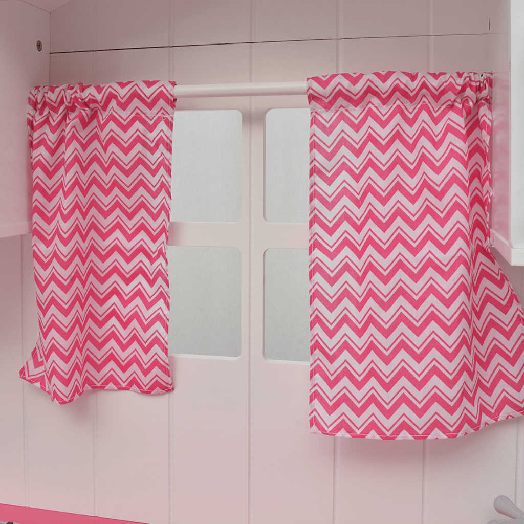Spielzeugküche Holz 82×30×100 cm Rosa und Weiß - Yekta
