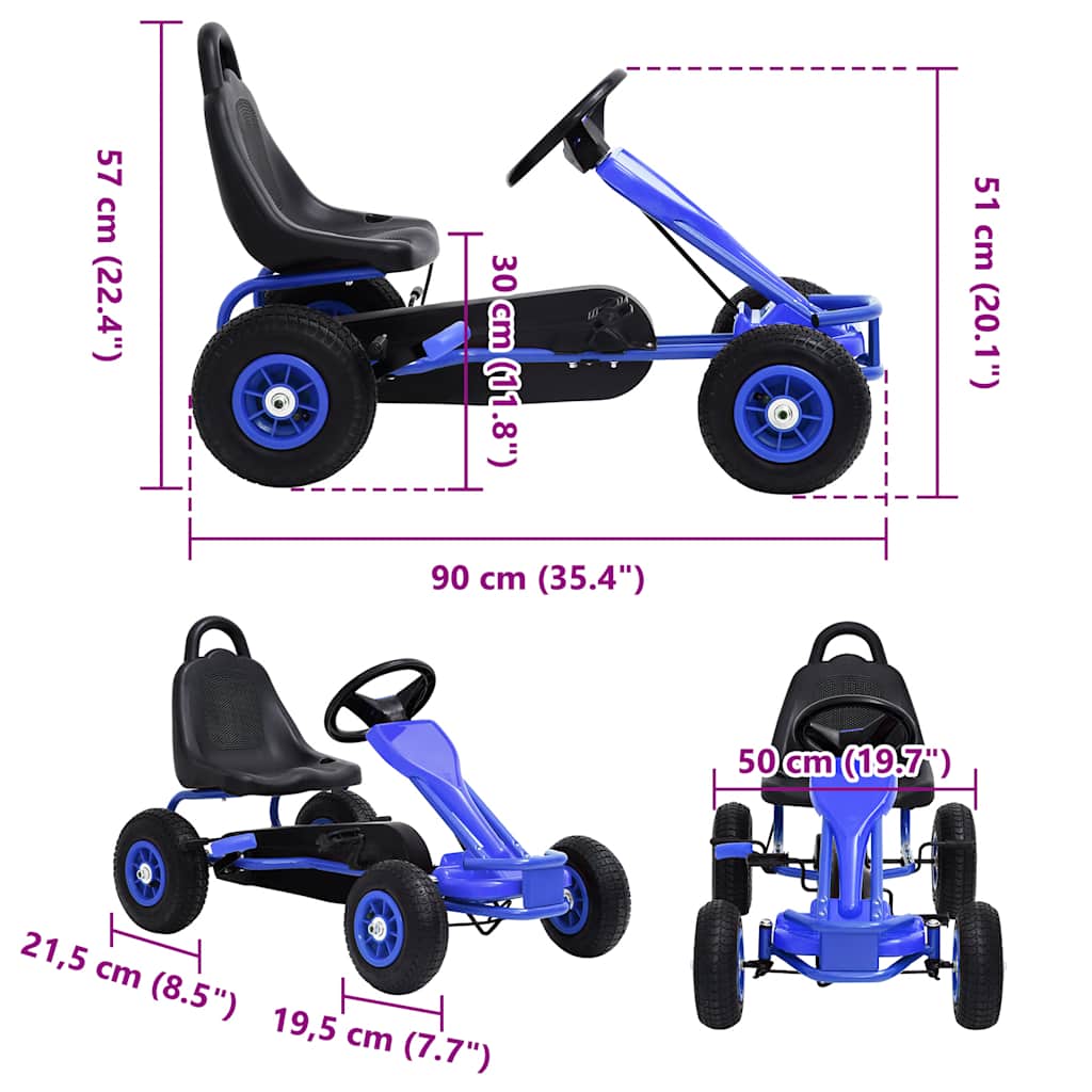 Pedal Go-Kart mit Luftreifen - Yekta