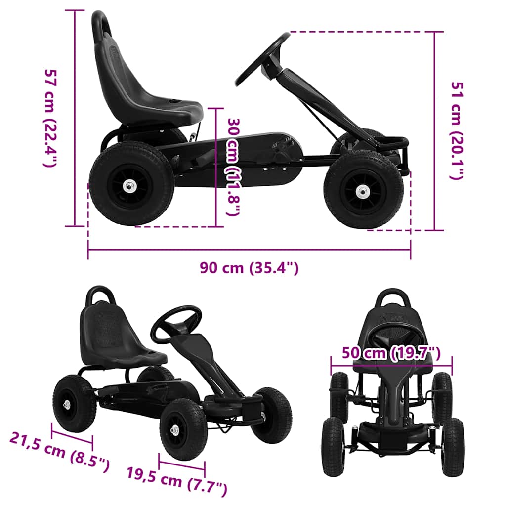 Pedal Go-Kart mit Luftreifen - Yekta