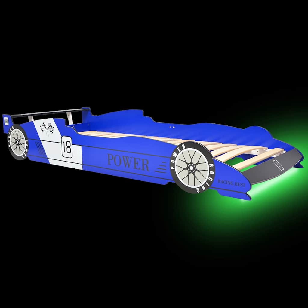 Kinderbett mit LED im Rennwagen-Design 90 x 200 cm - Yekta