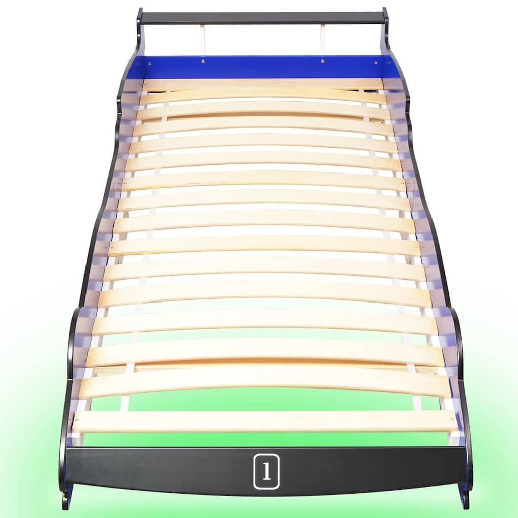 Kinderbett mit LED im Rennwagen-Design 90 x 200 cm - Yekta
