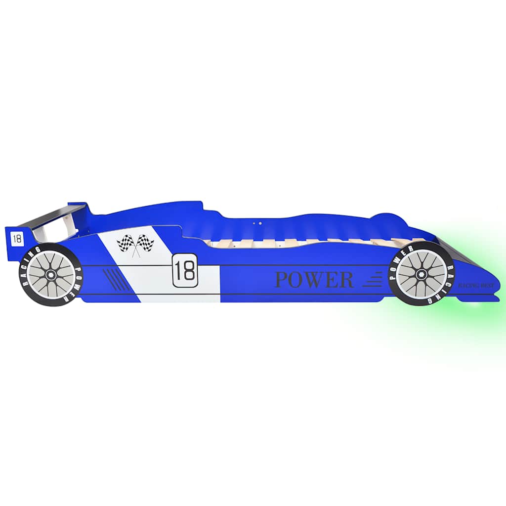 Kinderbett mit LED im Rennwagen-Design 90 x 200 cm - Yekta