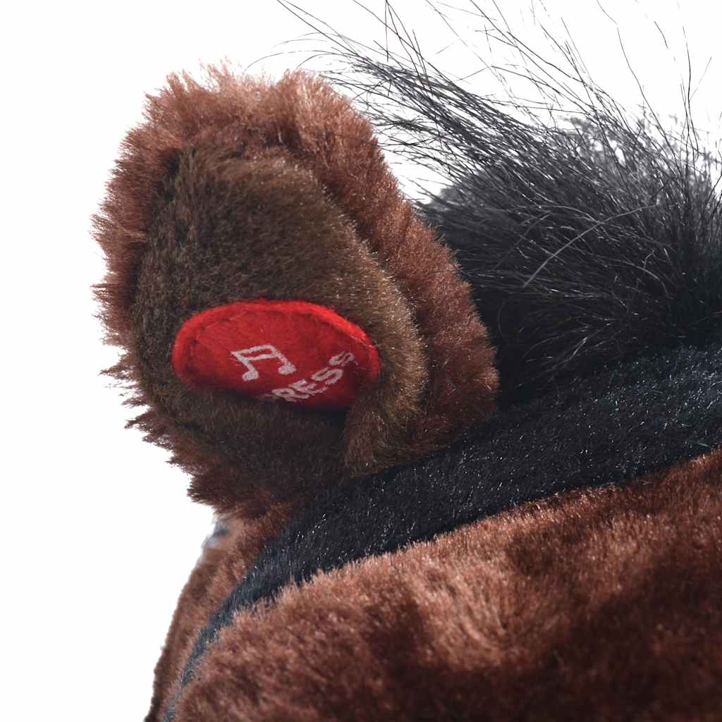 XXL Plüschtier Pferd Stehend Plüsch Dunkelbraun - Yekta