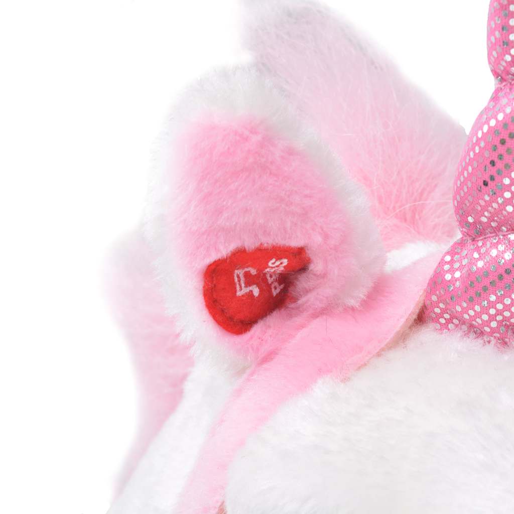 XXL Plüschtier Einhorn Stehend Plüsch Weiß und Rosa - Yekta