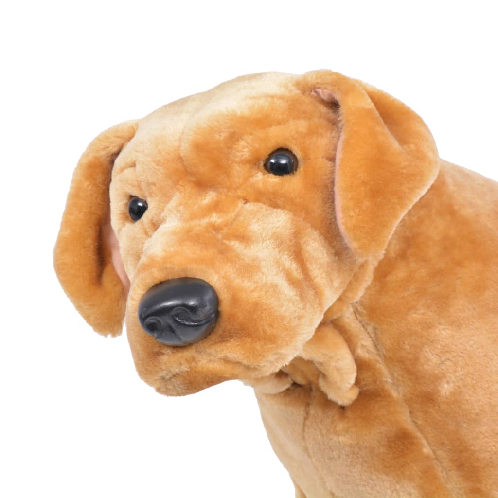 XXL Plüschtier Hund Labrador Stehend Plüsch Hellbraun - Yekta