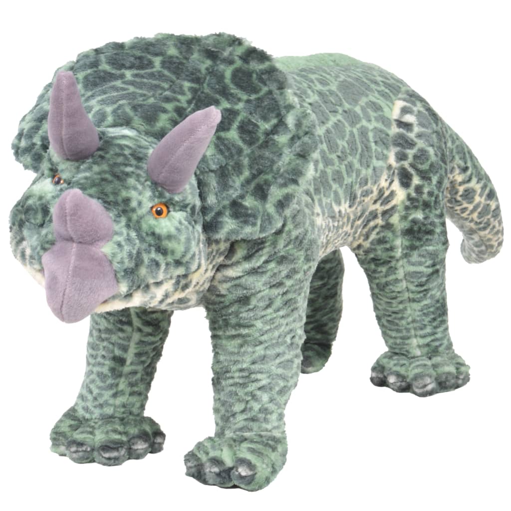 XXL Plüschtier Triceratops Stehend Plüsch Grün - Yekta