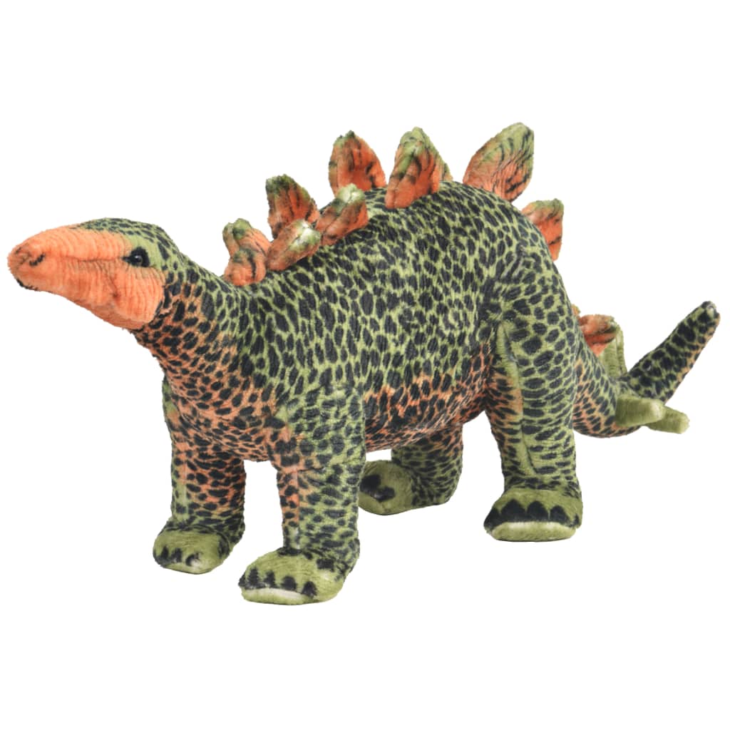 XXL Plüschtier Stegosaurus Stehend Plüsch Grün und Orange - Yekta