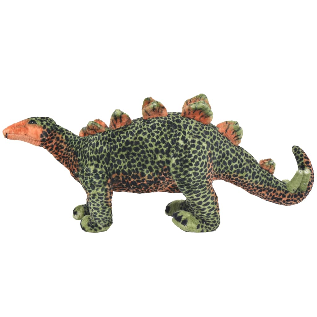 XXL Plüschtier Stegosaurus Stehend Plüsch Grün und Orange - Yekta