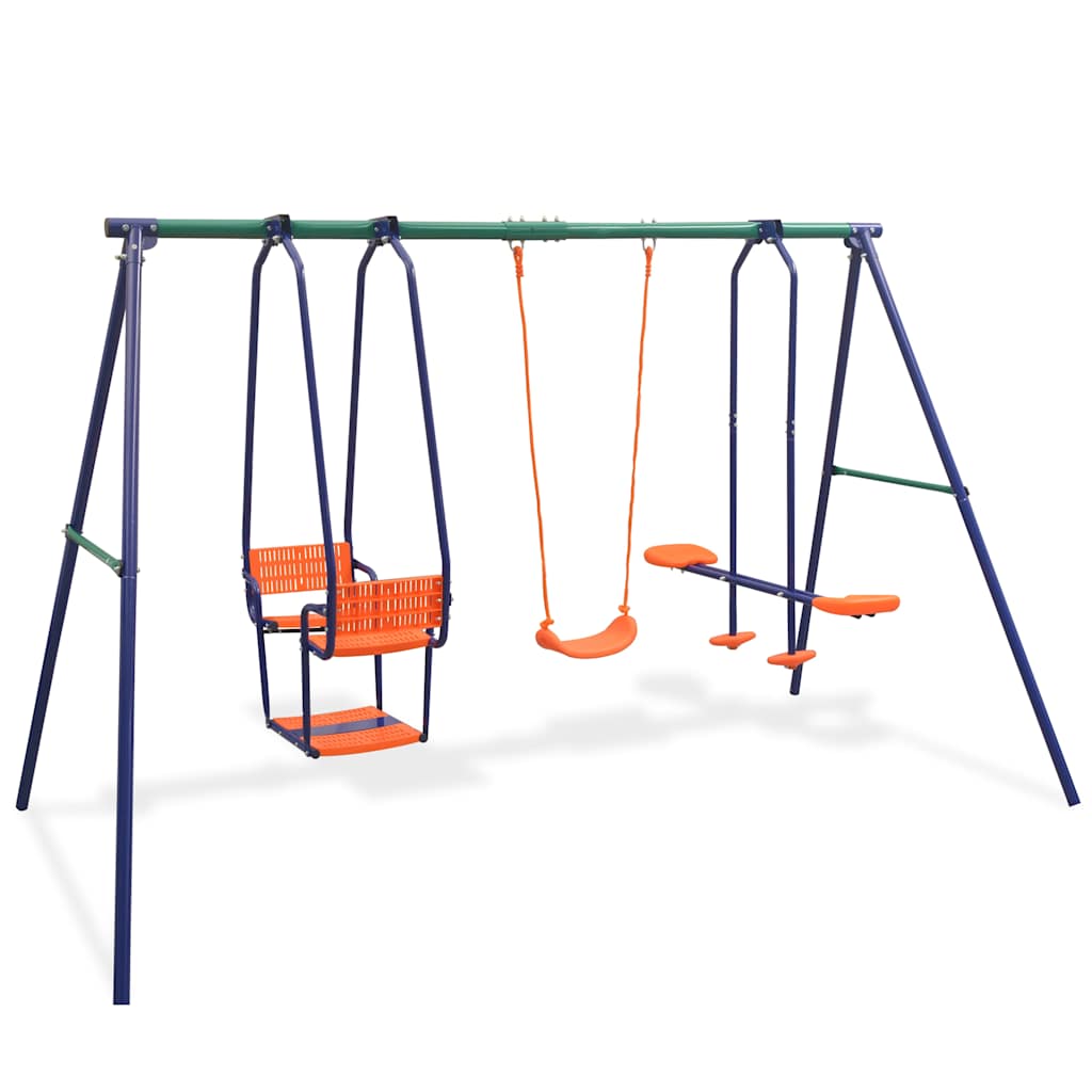 Schaukelset mit 5 Sitzen Orange - Yekta