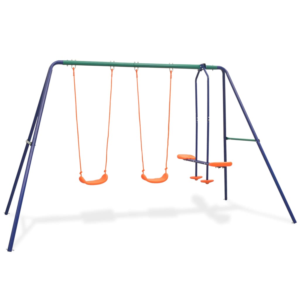 Schaukelset mit 4 Sitzen Orange - Yekta