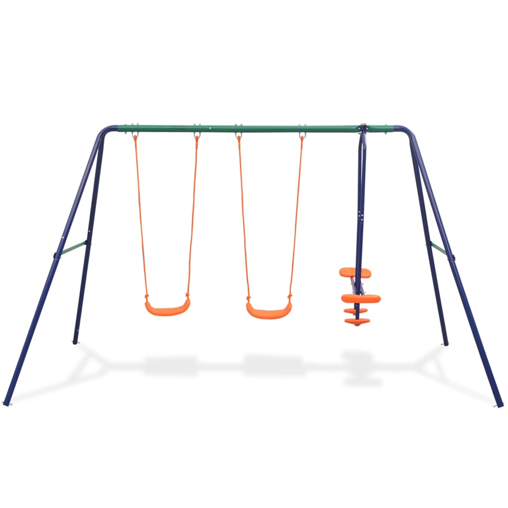 Schaukelset mit 4 Sitzen Orange - Yekta
