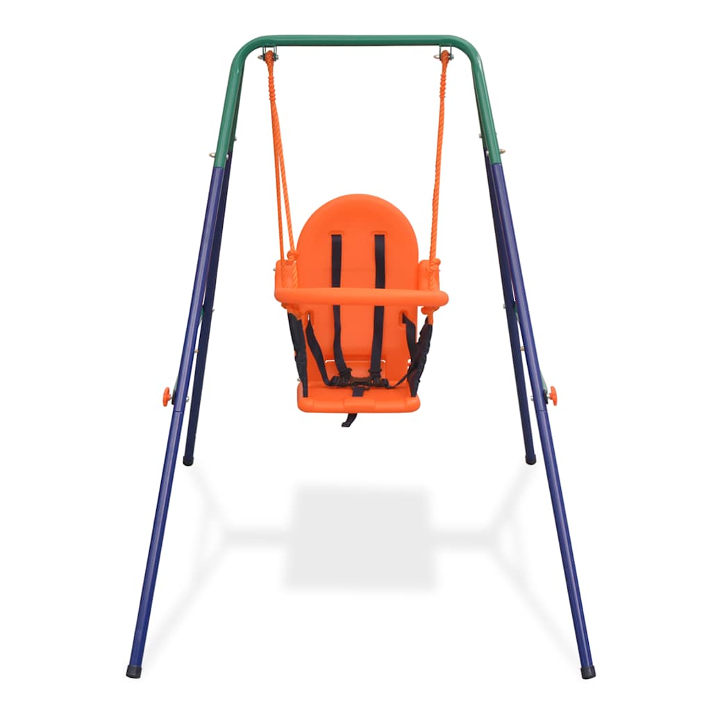 Kleinkinder-Schaukelset mit Sicherheitsgeschirr Orange - Yekta