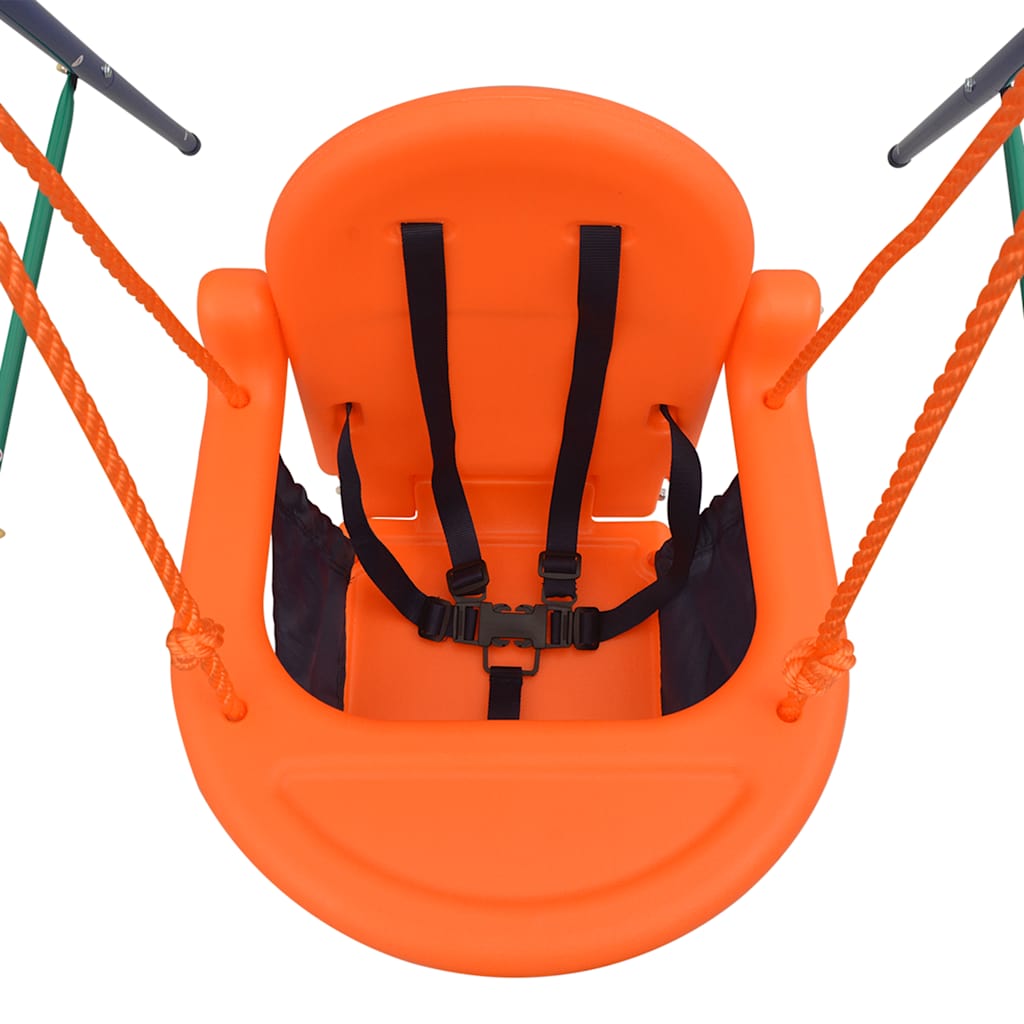 Kleinkinder-Schaukelset mit Sicherheitsgeschirr Orange - Yekta