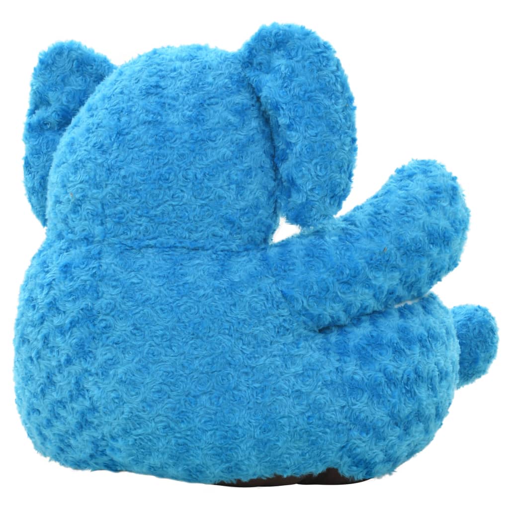 Plüschsitz Elefant Kuscheltier Plüsch Blau - Yekta