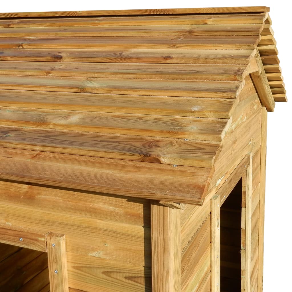 Spielhaus für den Garten 120x120x146 cm Kiefernholz - Yekta