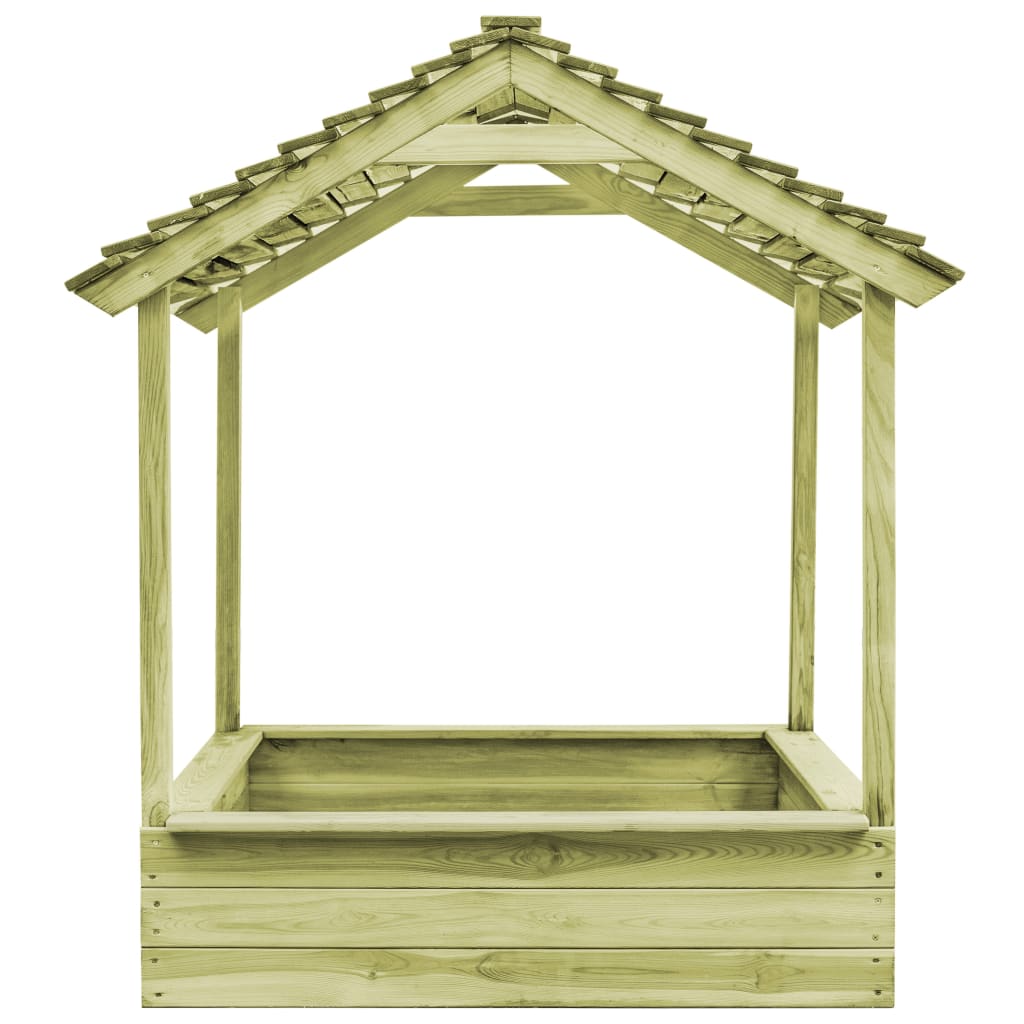 Spielhaus für den Garten mit Sandkasten 128x120x145 Kiefernholz - Yekta