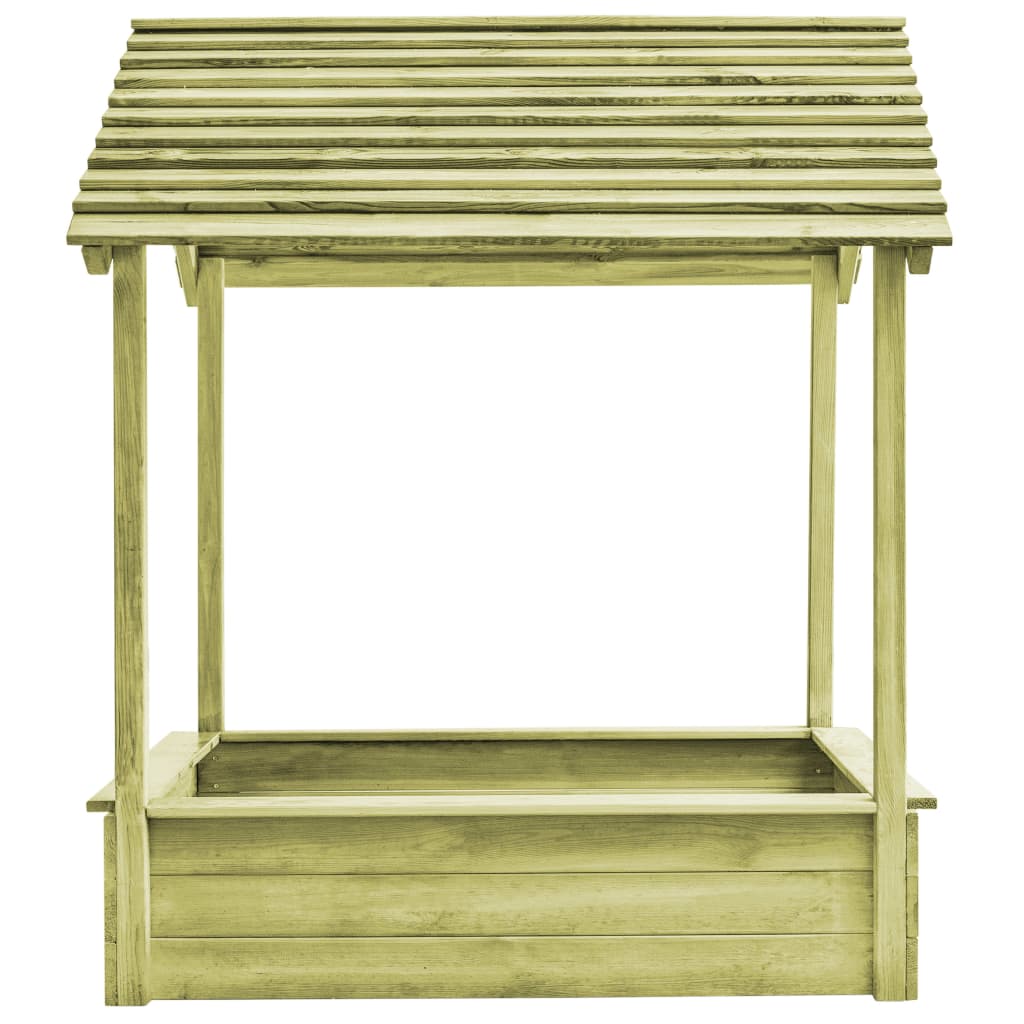 Spielhaus für den Garten mit Sandkasten 128x120x145 Kiefernholz - Yekta