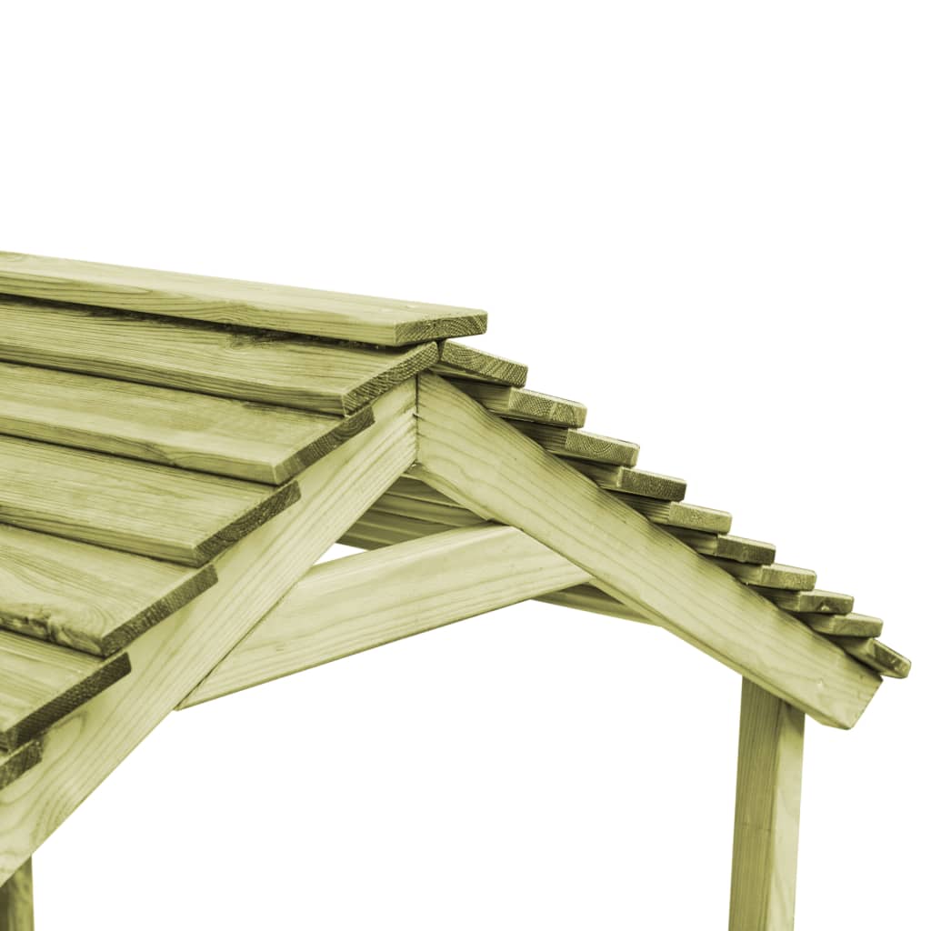 Spielhaus für den Garten mit Sandkasten 128x120x145 Kiefernholz - Yekta