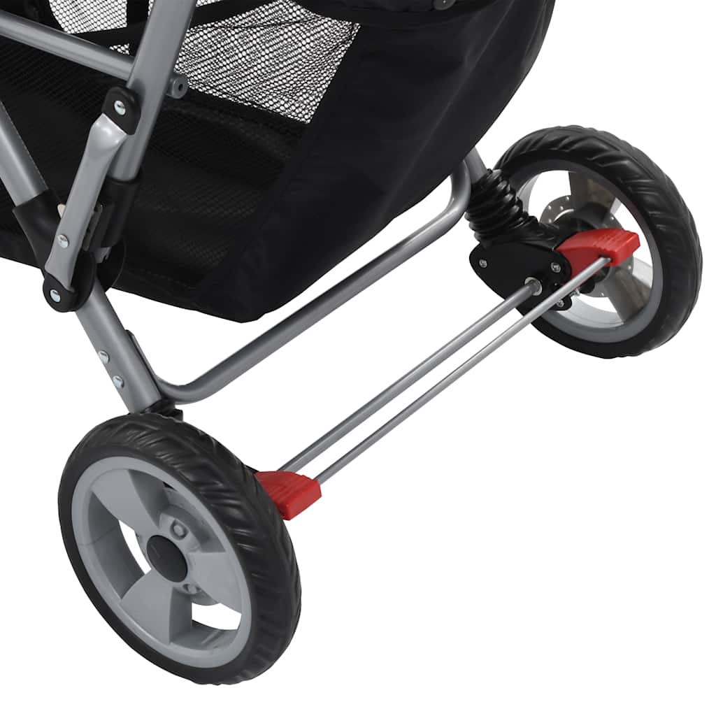 Tandem-Kinderwagen Stahl für Zwillings- und Geschwisterkinder - Yekta