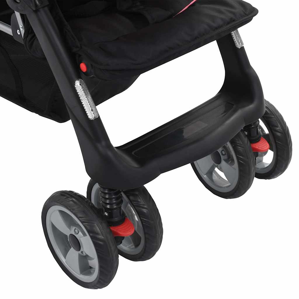 Tandem-Kinderwagen Stahl für Zwillings- und Geschwisterkinder - Yekta
