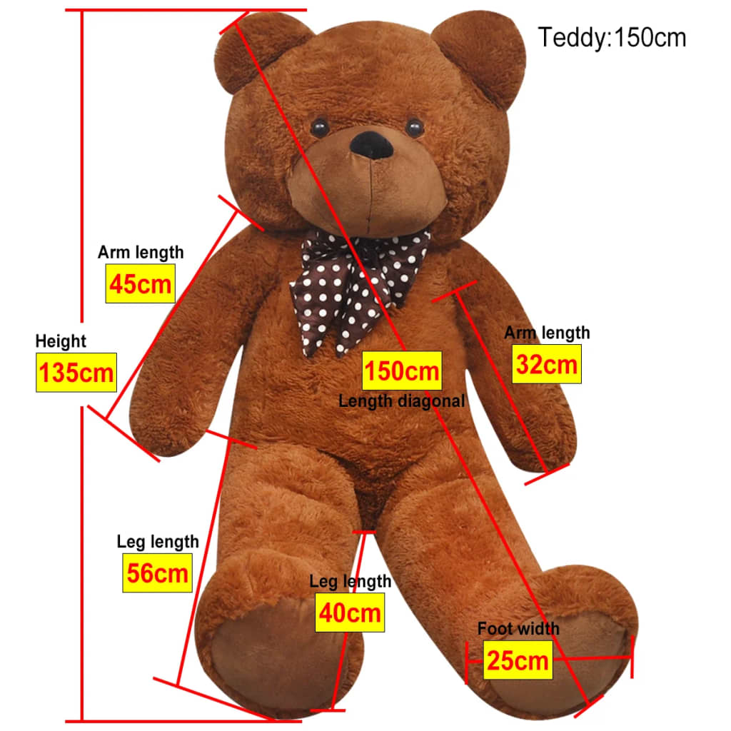 Teddybär Kuscheltier Plüsch Weich in verschiedenen Größen - Yekta