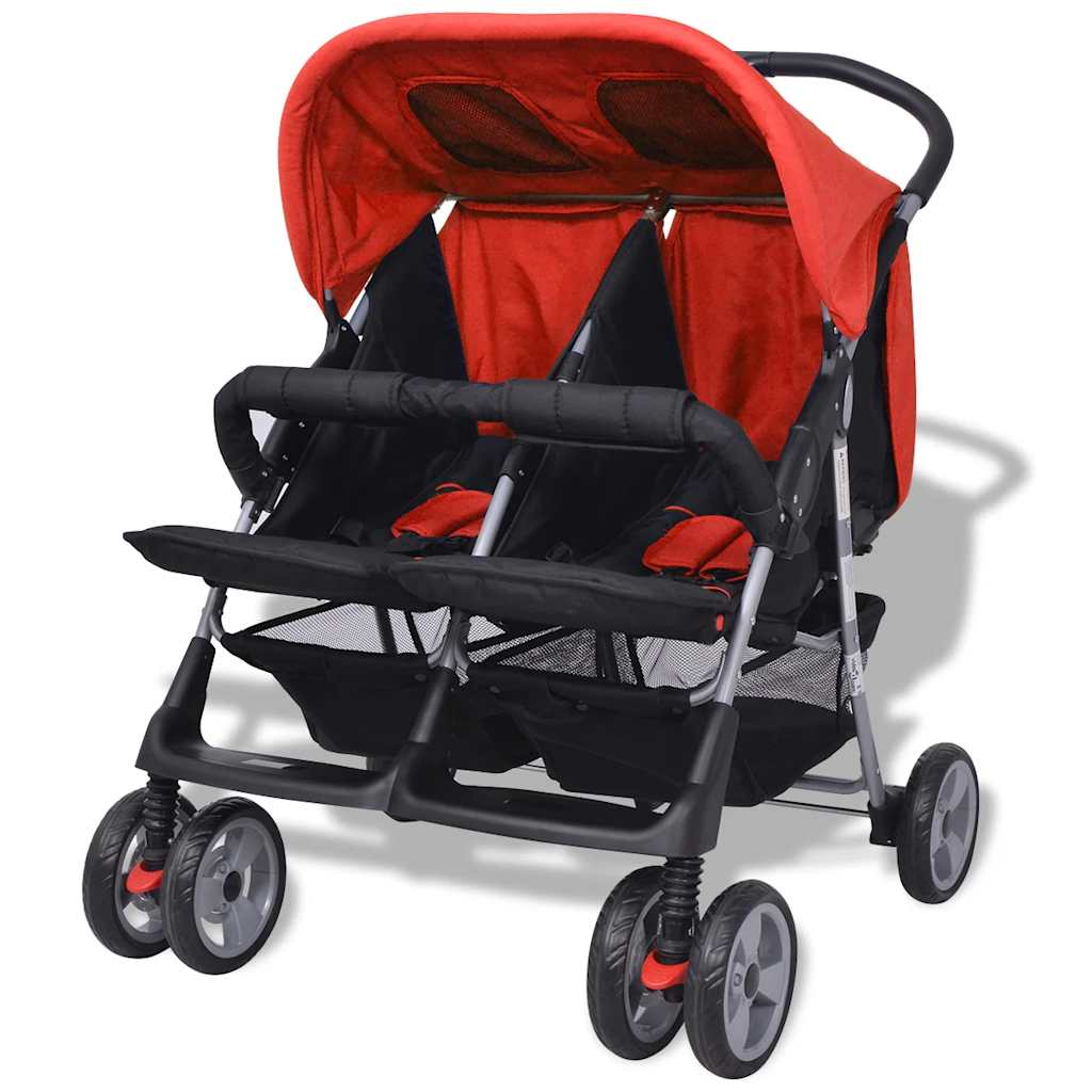Zwillingskinderwagen Stahl