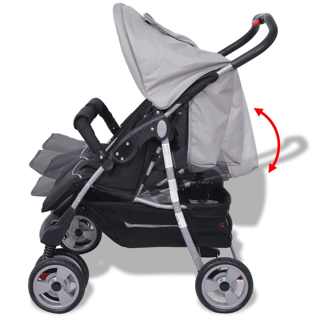 Zwillingskinderwagen Stahl