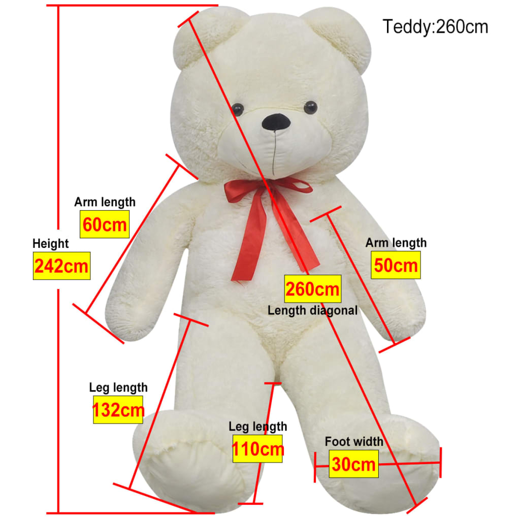 Teddybär Kuscheltier Plüsch Weich in verschiedenen Größen - Yekta