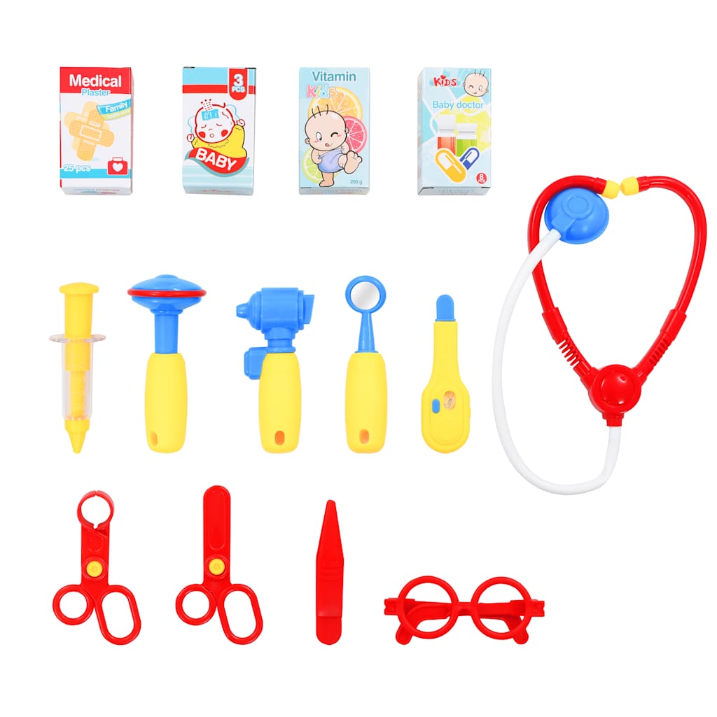 15-tlg. Kinder-Doktorspiel-Set 38 x 30 x 67,5 cm - Yekta