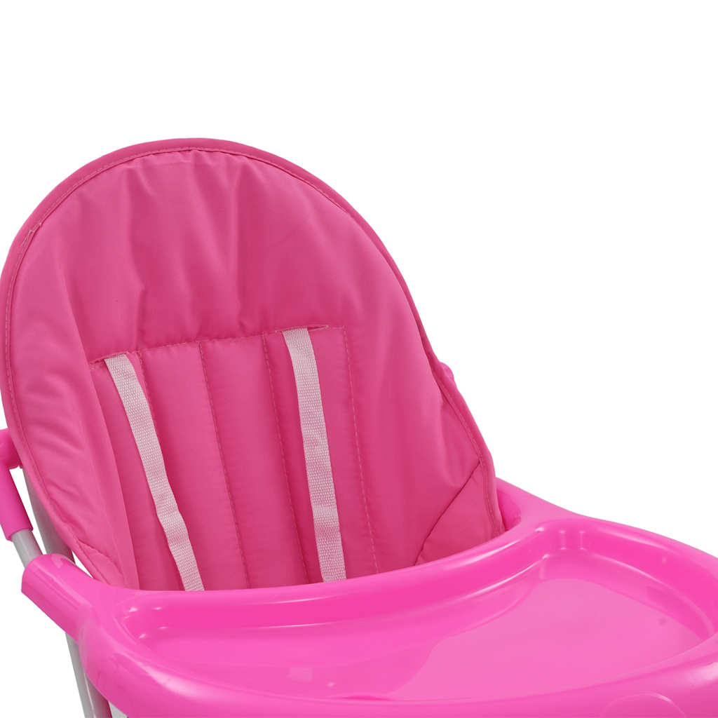 Baby-Hochstuhl in Grau und Weiß oder Rosa und Weiß - Yekta
