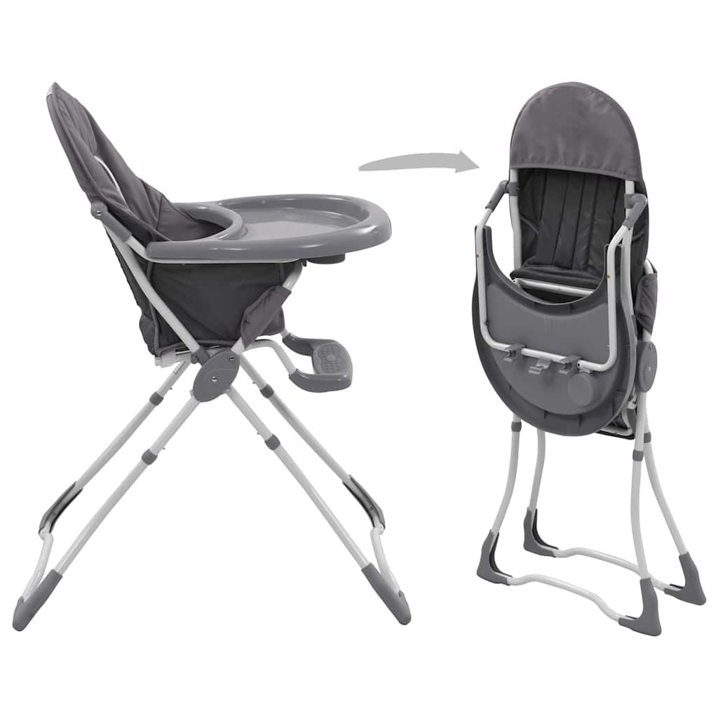 Baby-Hochstuhl in Grau und Weiß oder Rosa und Weiß - Yekta