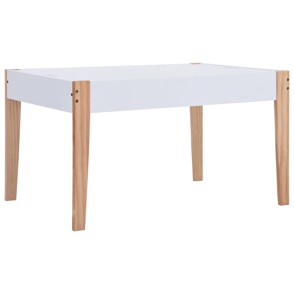 3-tlg. Kinder-Sitzgruppe mit Kreidetafel Schwarz und Weiß - Yekta