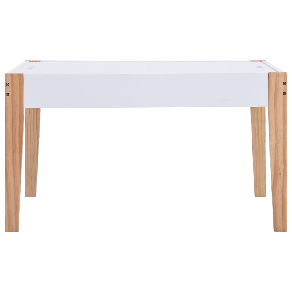 3-tlg. Kinder-Sitzgruppe mit Kreidetafel Schwarz und Weiß - Yekta