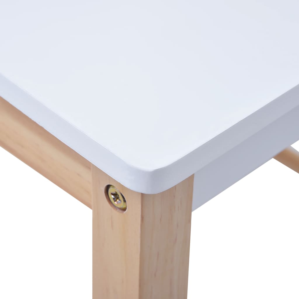 3-tlg. Kinder-Sitzgruppe mit Kreidetafel Schwarz und Weiß - Yekta