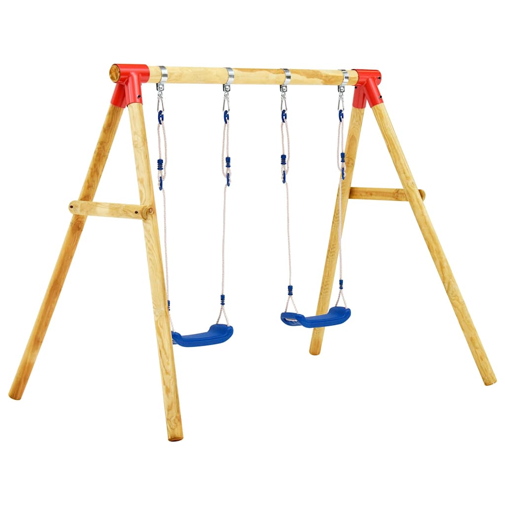 Schaukelgestell 230 x 130 x 166 cm Kiefernholz - Yekta