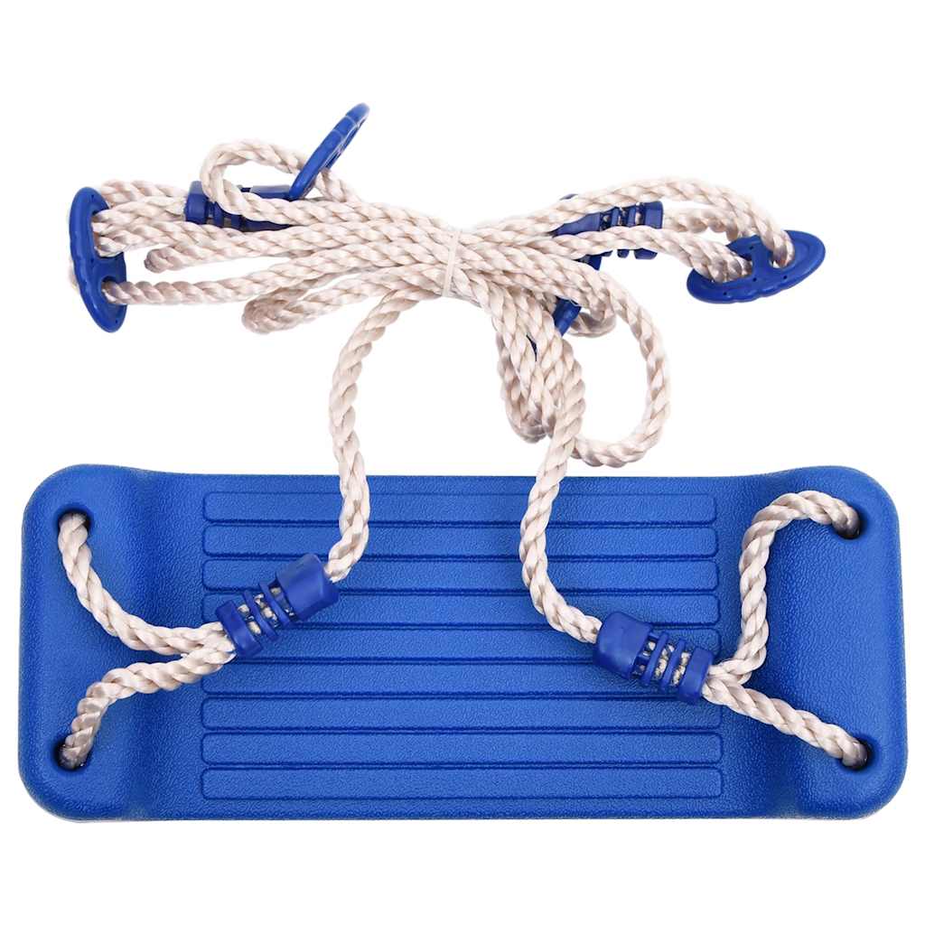 Schaukelsitze mit Seilen 2 Stk. Blau 38x16 cm Polyethene - Yekta