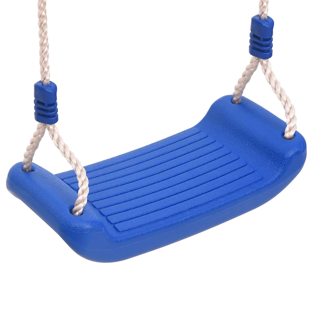 Schaukelsitze mit Seilen 2 Stk. Blau 38x16 cm Polyethene - Yekta
