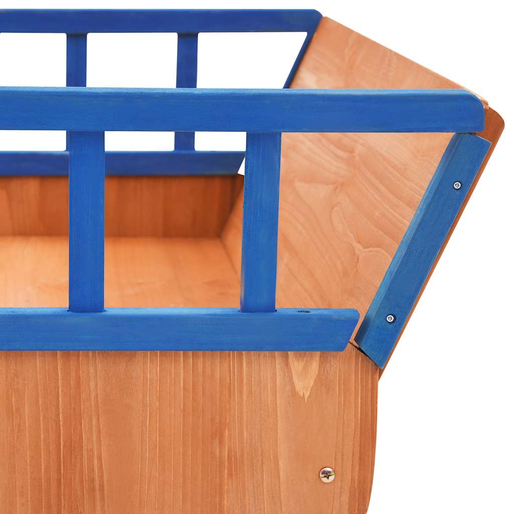 Sandkasten Piratenschiff Tannenholz 190x94,5x101 cm - Yekta