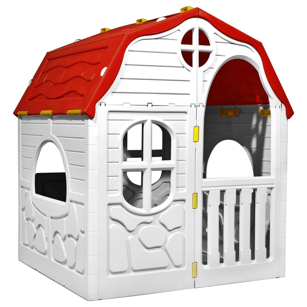 Faltbares Kinderspielhaus mit funktionierender Tür und Fenstern - Yekta