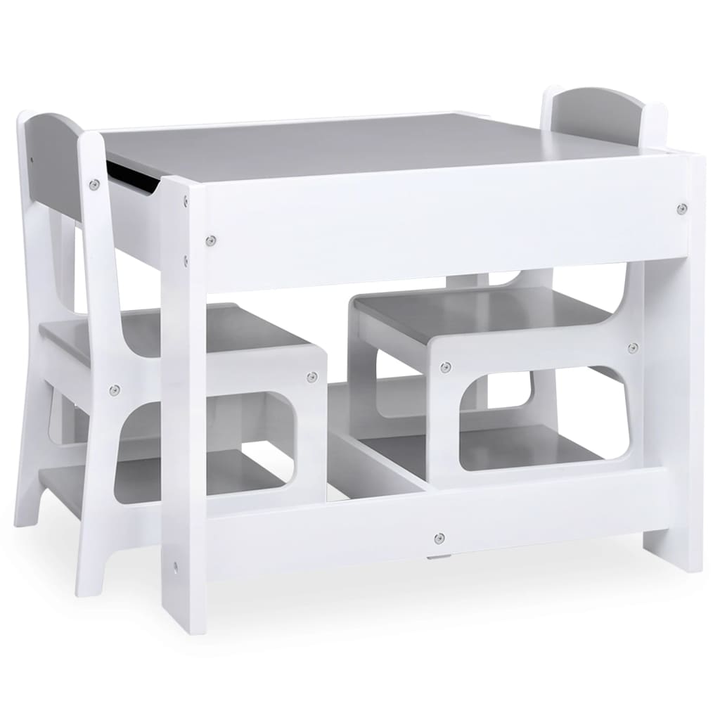 Kindertisch mit 2 Stühlen MDF - Yekta