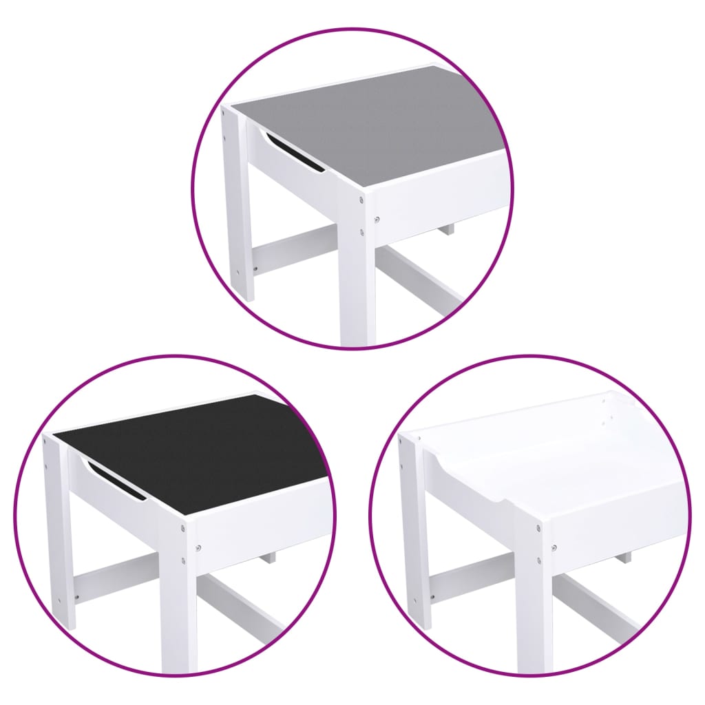 Kindertisch mit 2 Stühlen MDF - Yekta