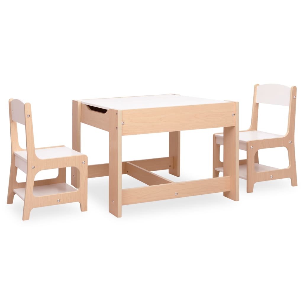 Kindertisch mit 2 Stühlen MDF - Yekta