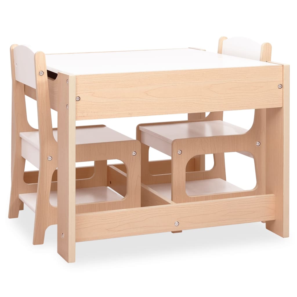 Kindertisch mit 2 Stühlen MDF - Yekta