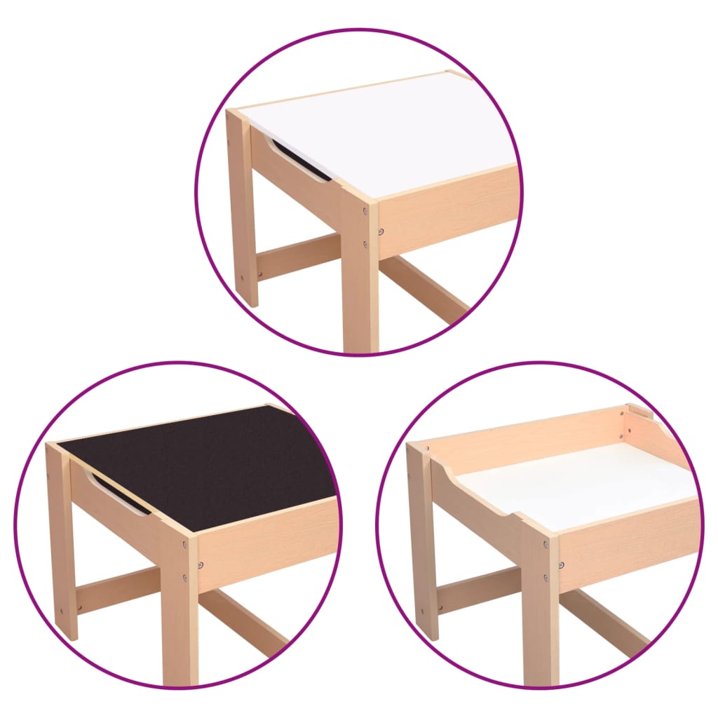 Kindertisch mit 2 Stühlen MDF - Yekta