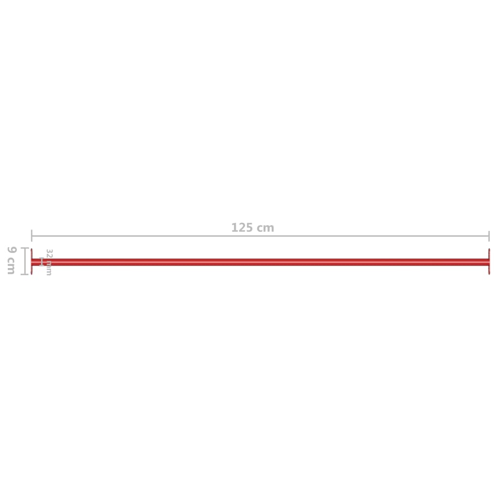 Turnstangen 125 cm Stahl - Yekta